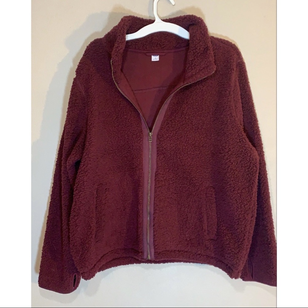NEW Women’s Maroon Sherpa Jacket XL